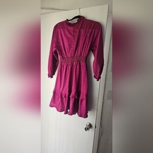 Emma & Michele Red Bishop Sleeve Sundress